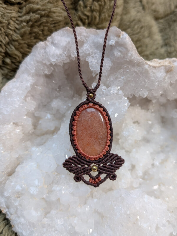 Collier aventurine orange